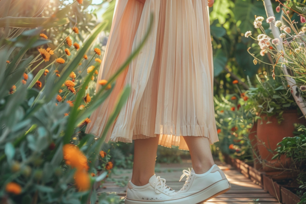 Chaussures idéales pour jupe longue plissée : harmonisez votre style