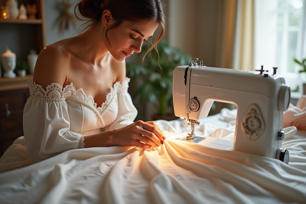 Robe de princesse en tissu délicat : l’art de la confection raffinée
