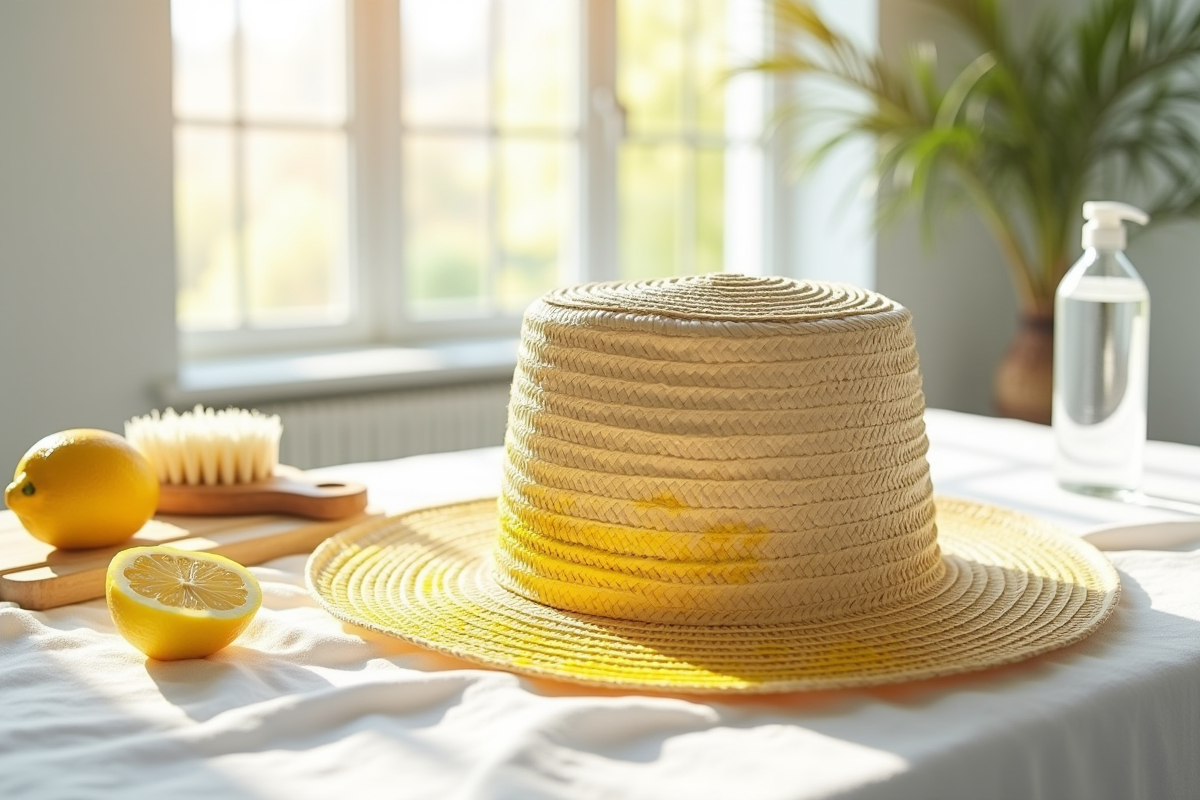 Chapeau jauni : astuces pour le blanchir efficacement
